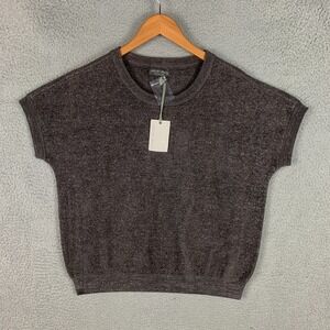 Barefoot Dreams CozyChic Sweater Size Medium Gray Ultra Lite Dolman Soft NWT $98